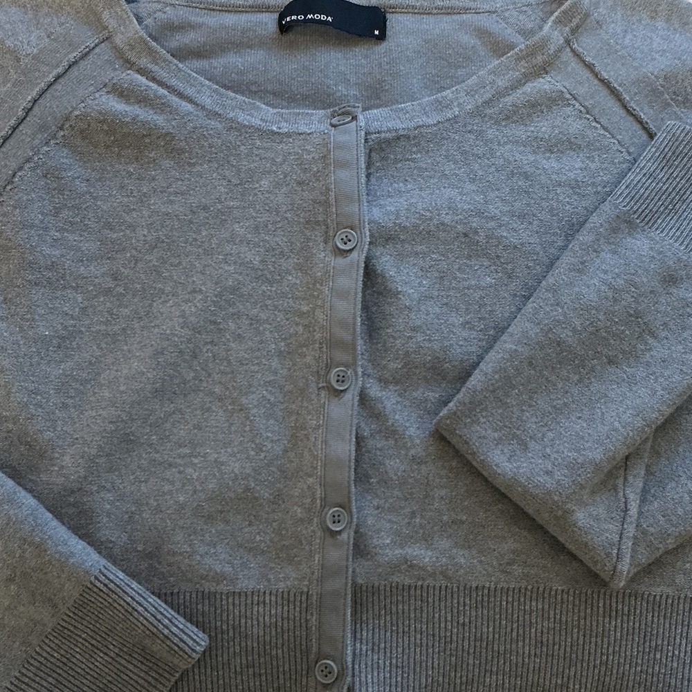 Vero Moda Light Gray short Cardigan, M